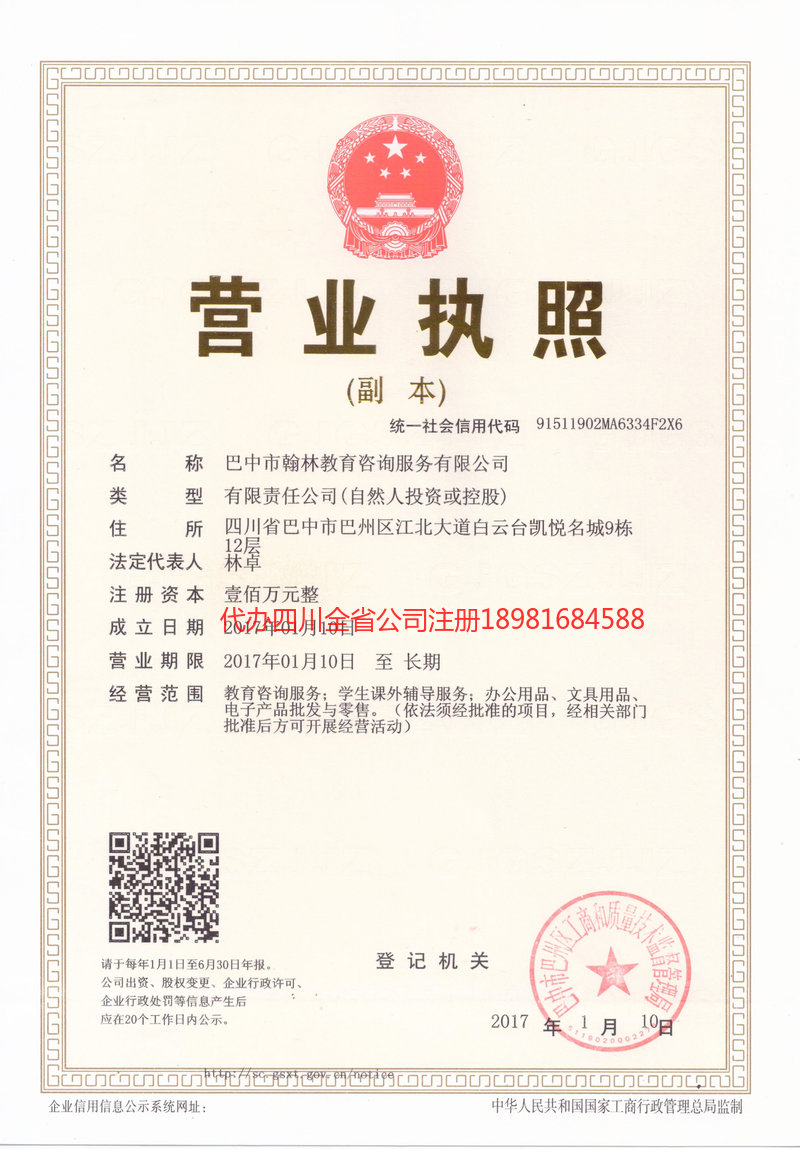 深圳深圳翰林教育咨询服务有限公司